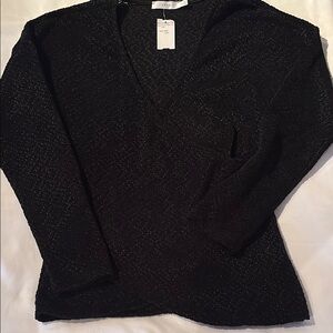 LUSH sz S Cross Front Knit Top NWTs